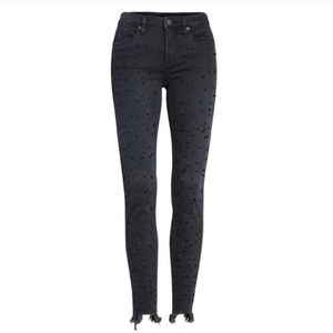 BLANK NYC Faux Pearl Embellished Black Skinny Classique jean size 29